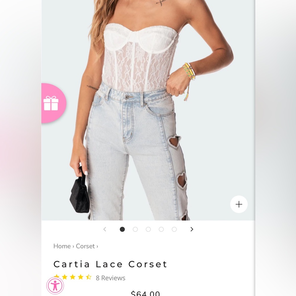 Edikted cartia white corset